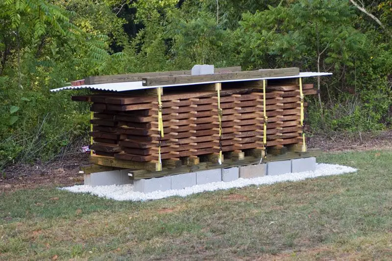 natural drying of wood