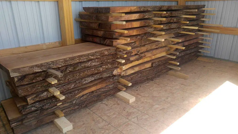 natural drying of wood