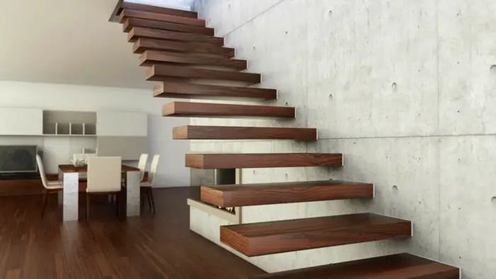 scările din lemn