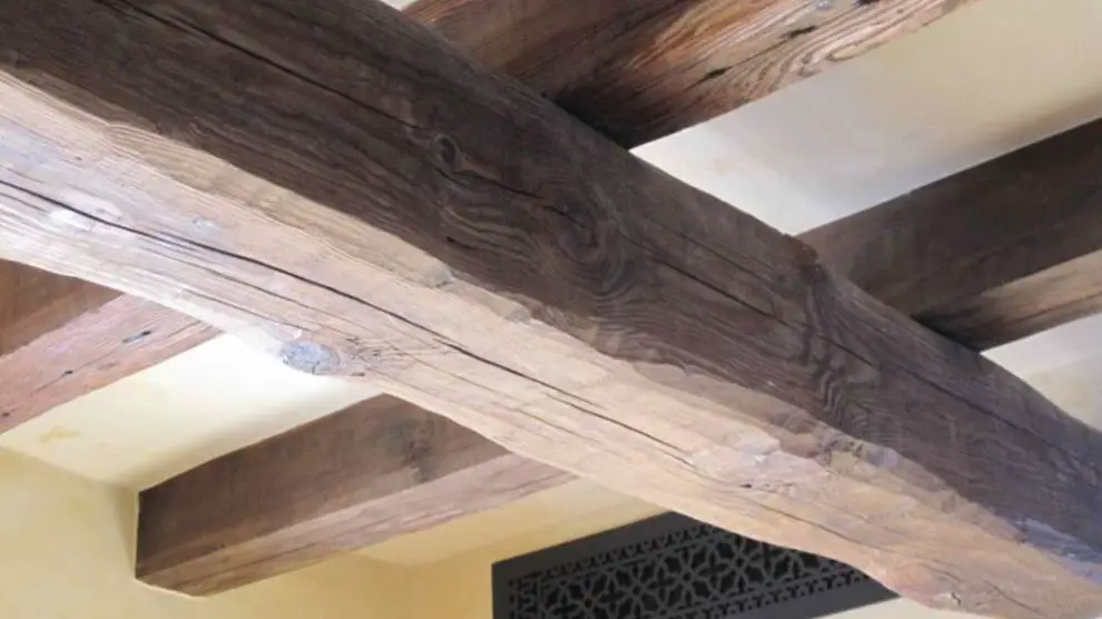 wooden beams