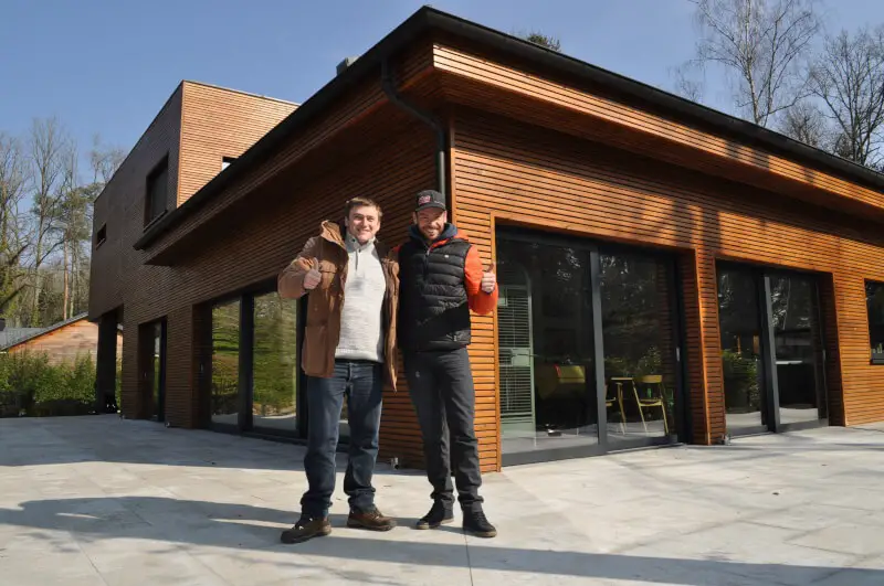 casas de madera sobre estructuras prefabricadas Litarh