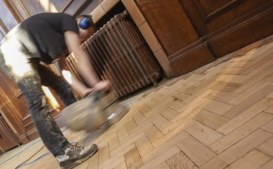 parquet floor scraping