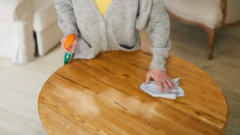 bleaching furniture from disinfectant