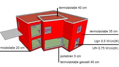 projekt dom pasywny konstrukcja dom pasywny szkielet drewniany szkielet drewniany Litarh