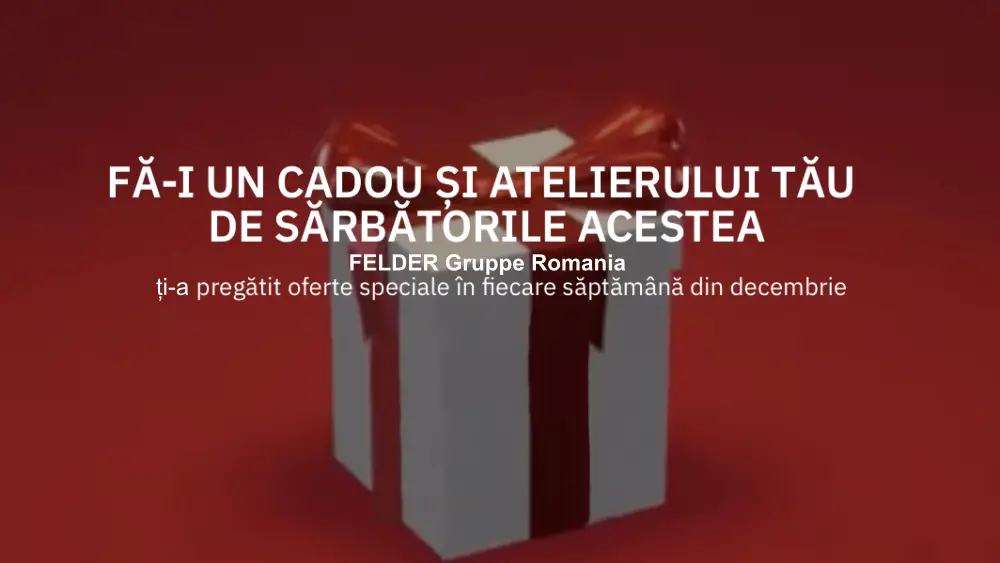 Faites un cadeau de vacances à votre atelier ! Felder Gruppe Romania ...