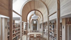 conversion of an old stable into a library