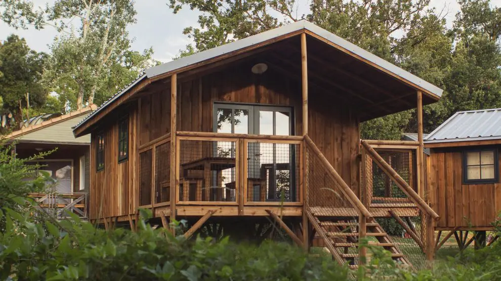 cabana de madeira para campismo glamping CasArbor