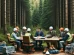 Foresters at the table with the government