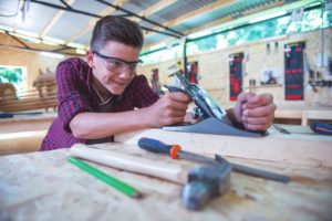 Young carpenter